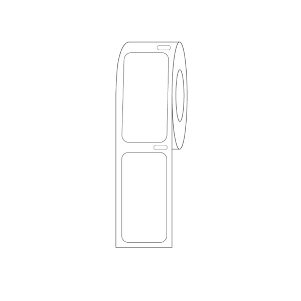Direct Thermal Cryo Label  38x19mm for Lg Vials/Tubes White Roll Form